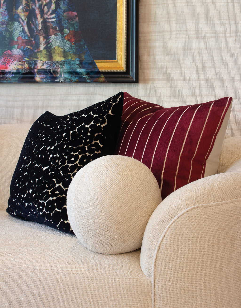 Bizete Claret Duo Pillow