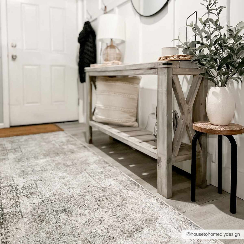 Hera Olive Boutique Washable Rug