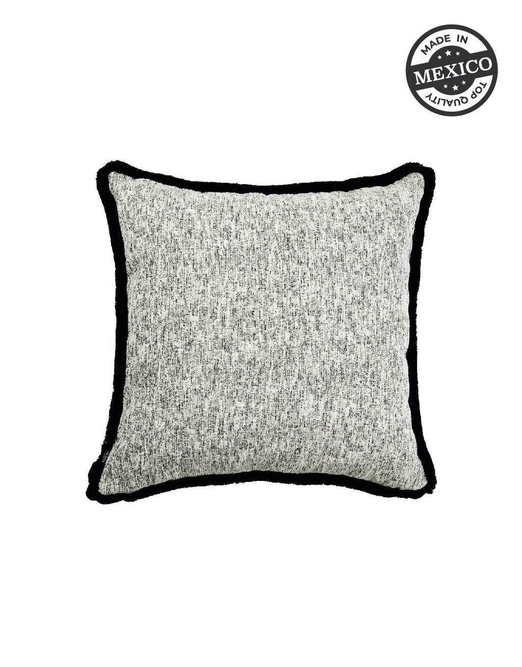 July White W/ Fringe Pillow Uni