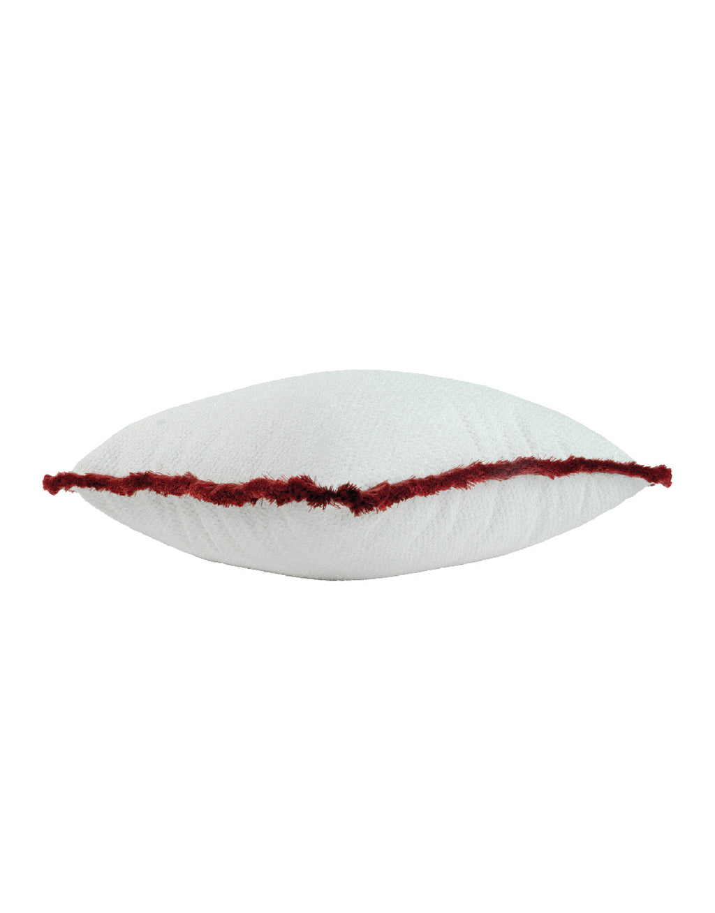 Helton White W/ Fringe Uni Pillow