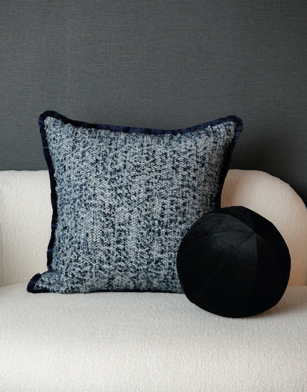 Hippie Azure W/ Fringe Uni Pillow