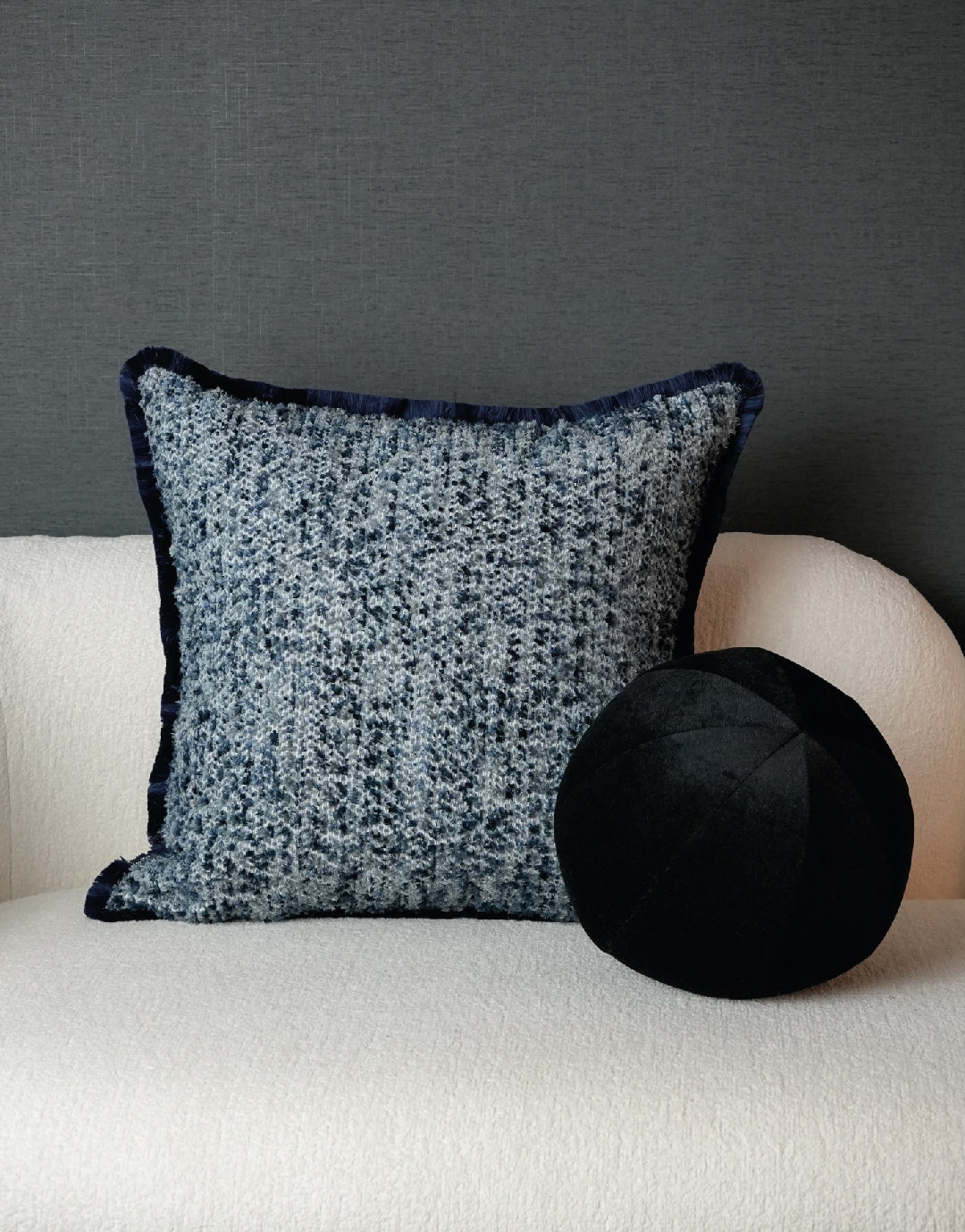 Hippie Azure W/ Fringe Uni Pillow