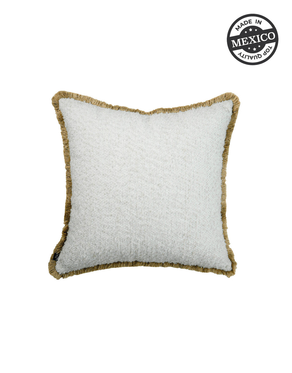 Hippie White W/ Fringe Uni Pillow