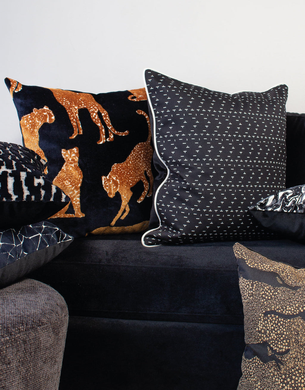 Cheetah Ebony Duo 24" Pillow
