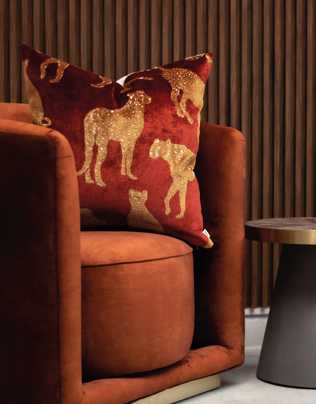Cheetah Cinnabar Duo 24" Pillow
