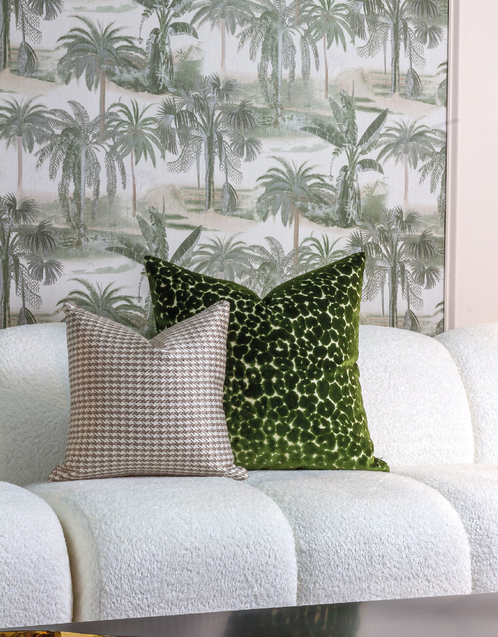 Check Flax Uni Pillow