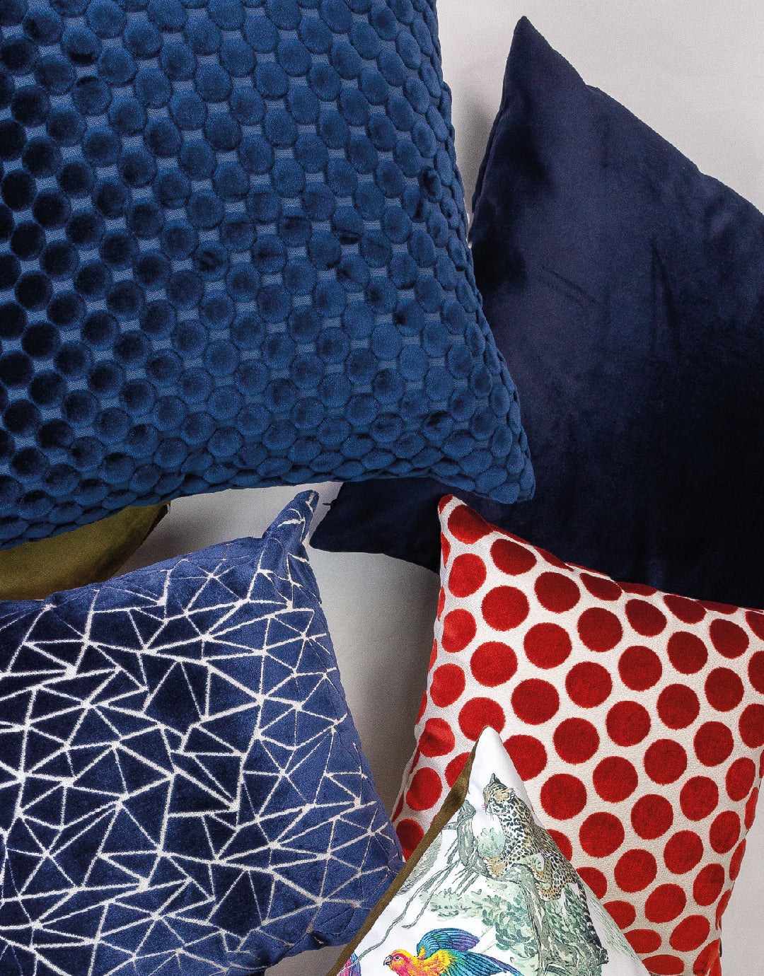 Buttons Red Duo Pillow