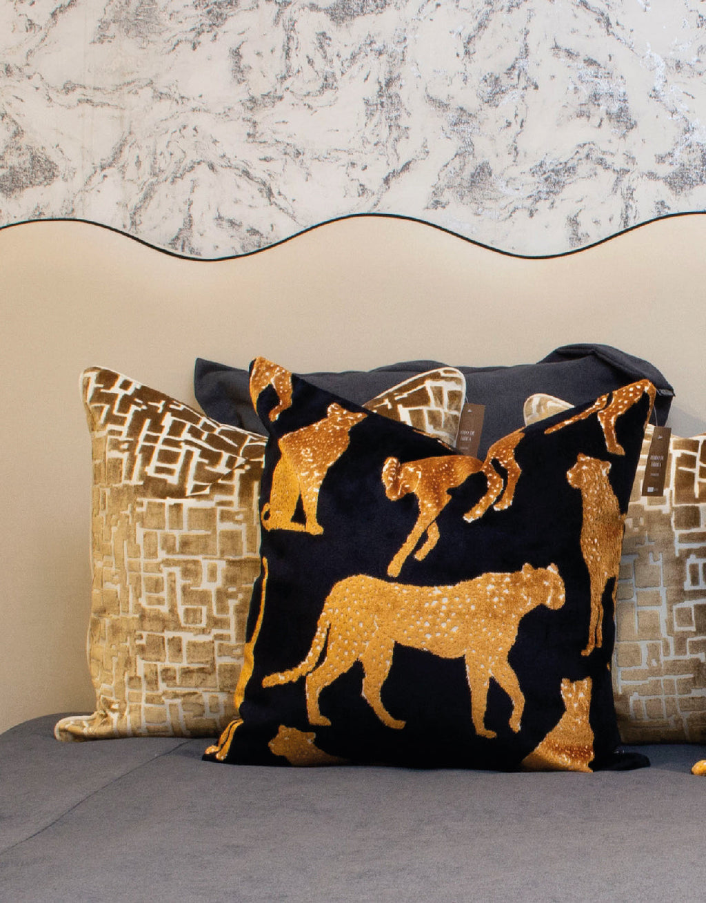 Cheetah Ebony Duo 24" Pillow