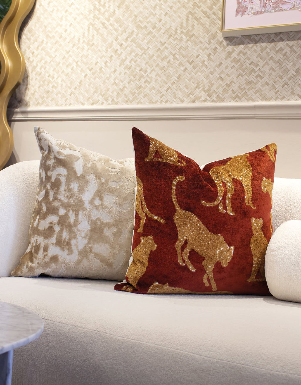 Cheetah Cinnabar Duo 24" Pillow