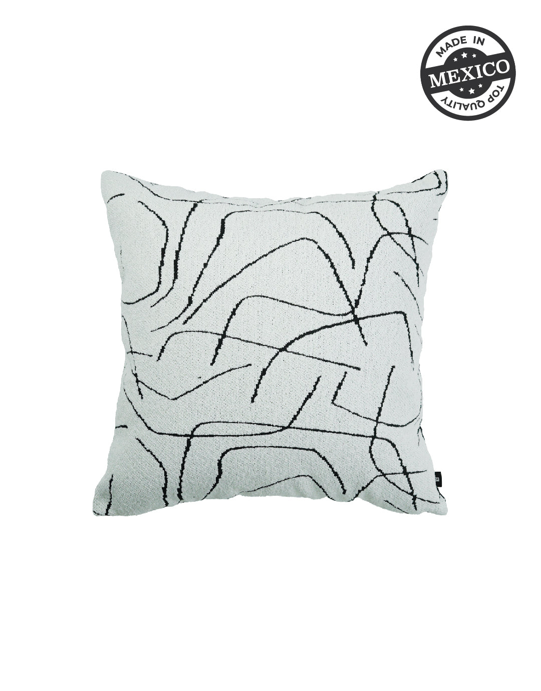 Hani White Lined Duo Pillow
