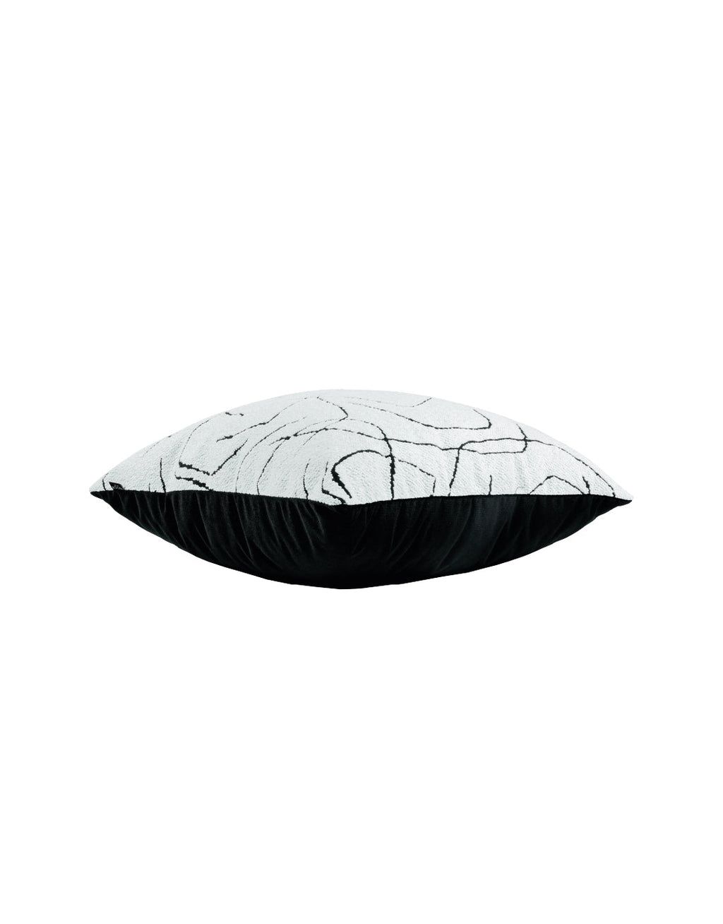 Hani White Lined Duo Pillow