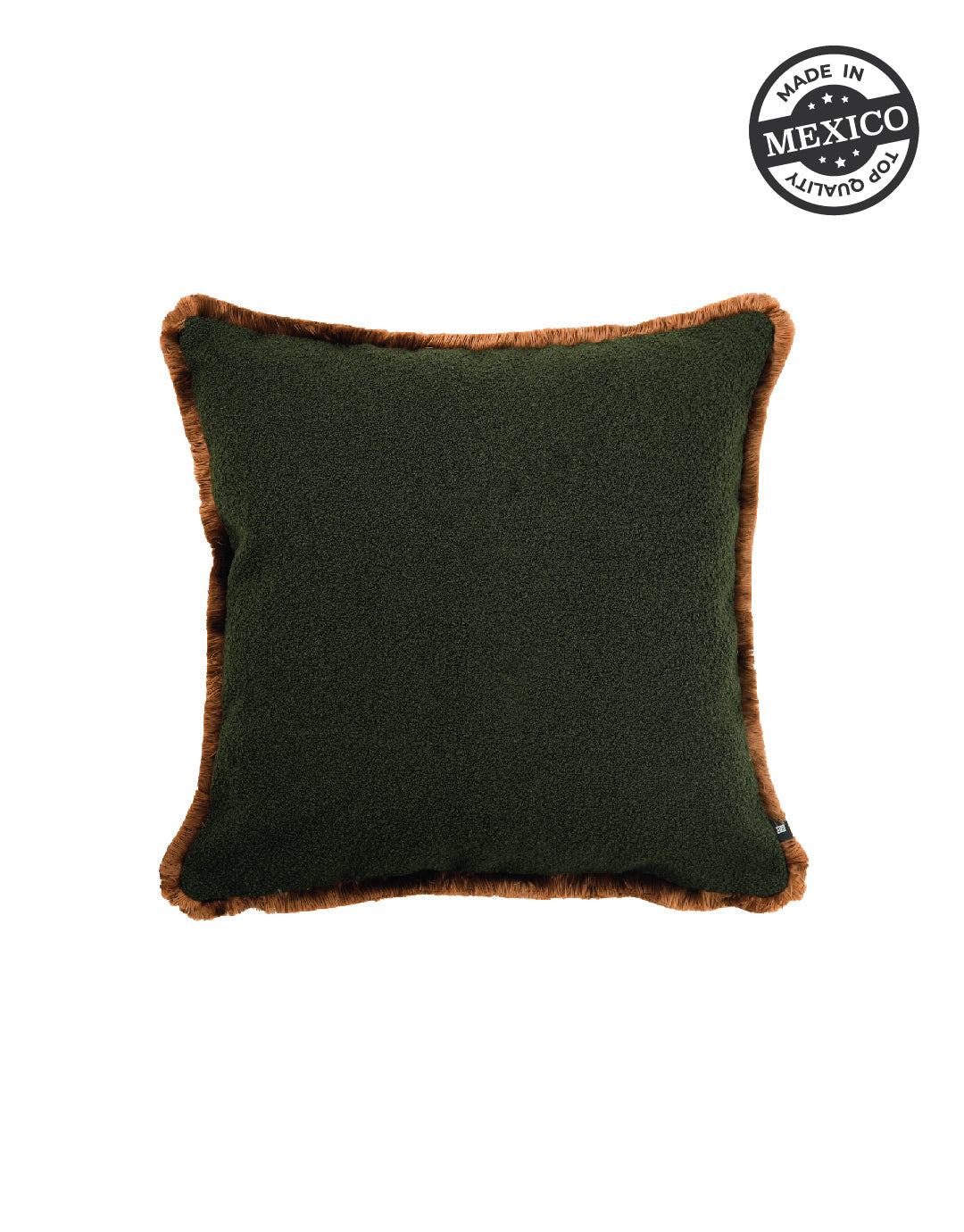 July Dark Green W/ Fringe Uni Pillow