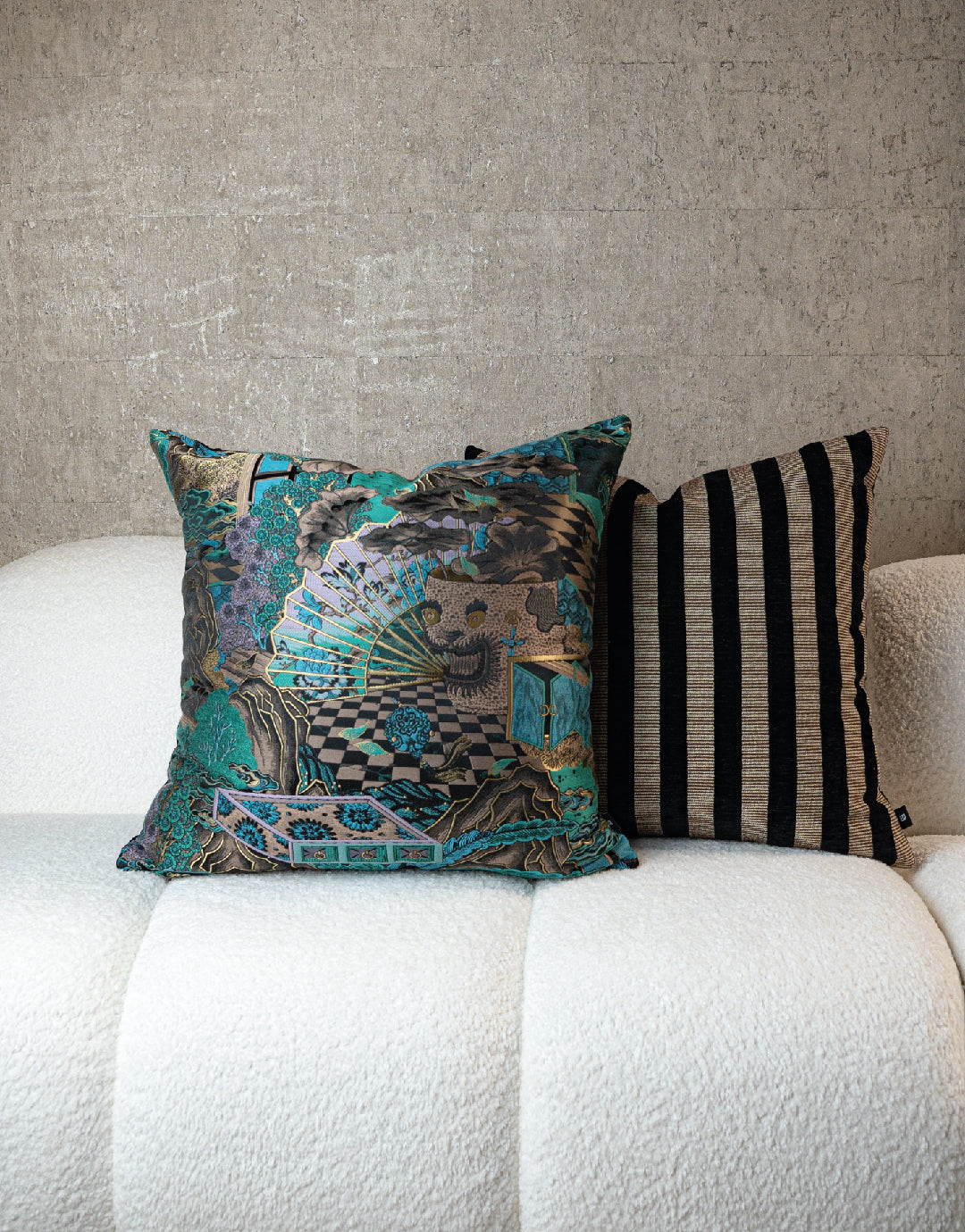 July Luxury Blue Duo 24" Pillow