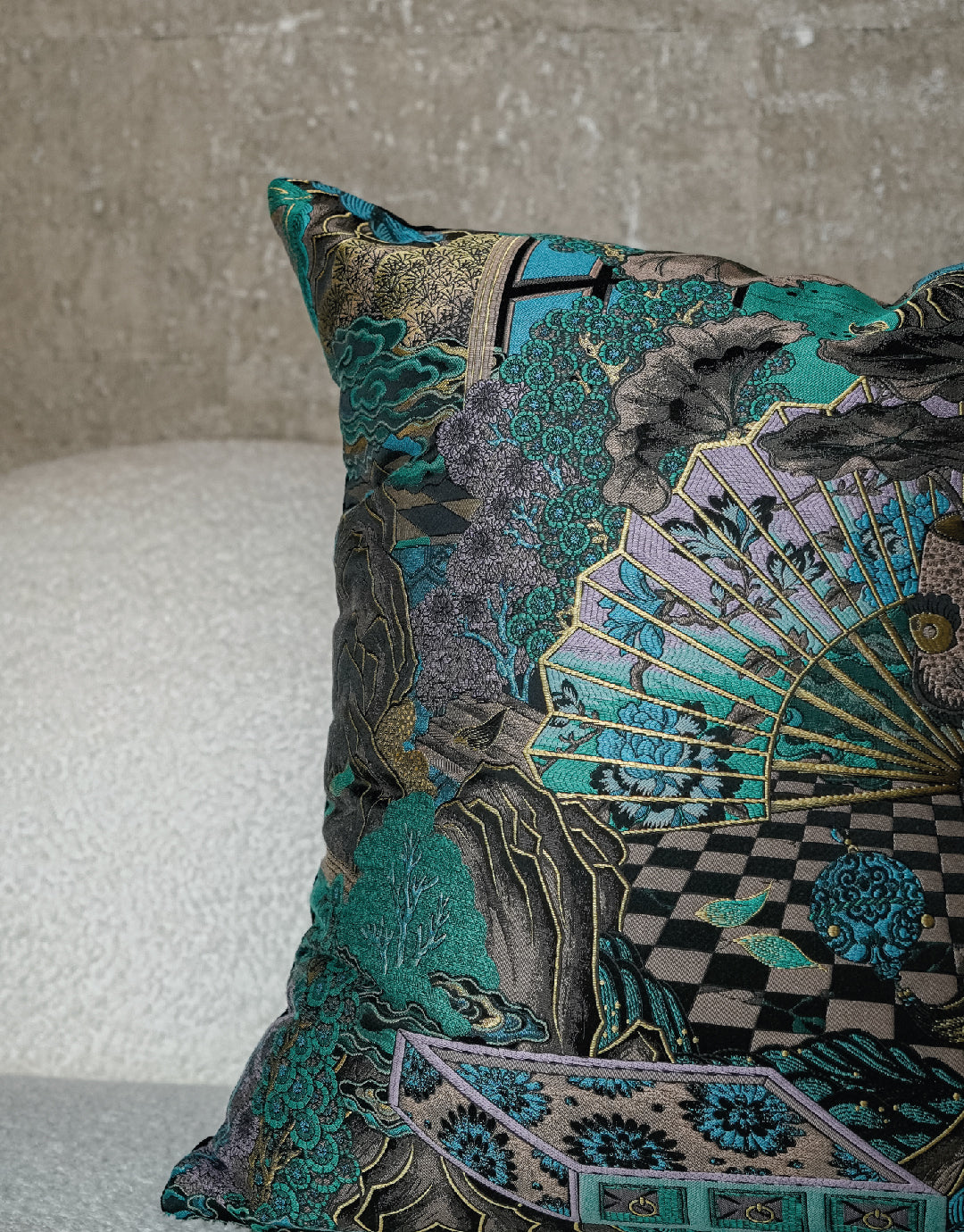 July Luxury Blue Duo 24" Pillow