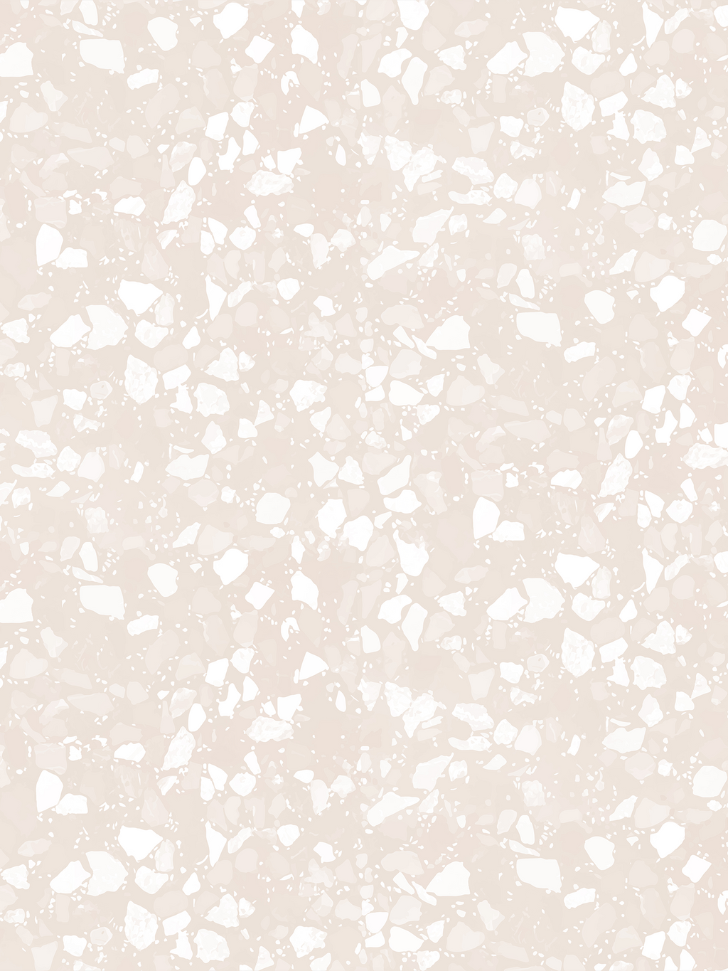 Mojave Terrazzo Wallpaper, neutral and white