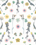 Pressed Fresh Version 02 Wallpaper, pink and yellow