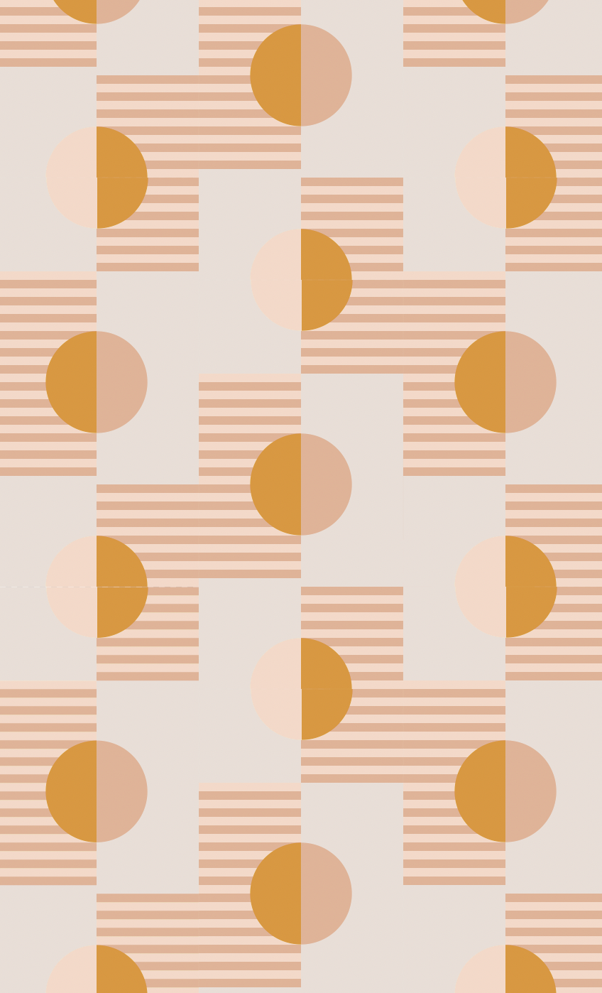 Summer Suns Wallpaper, blush and mustard
