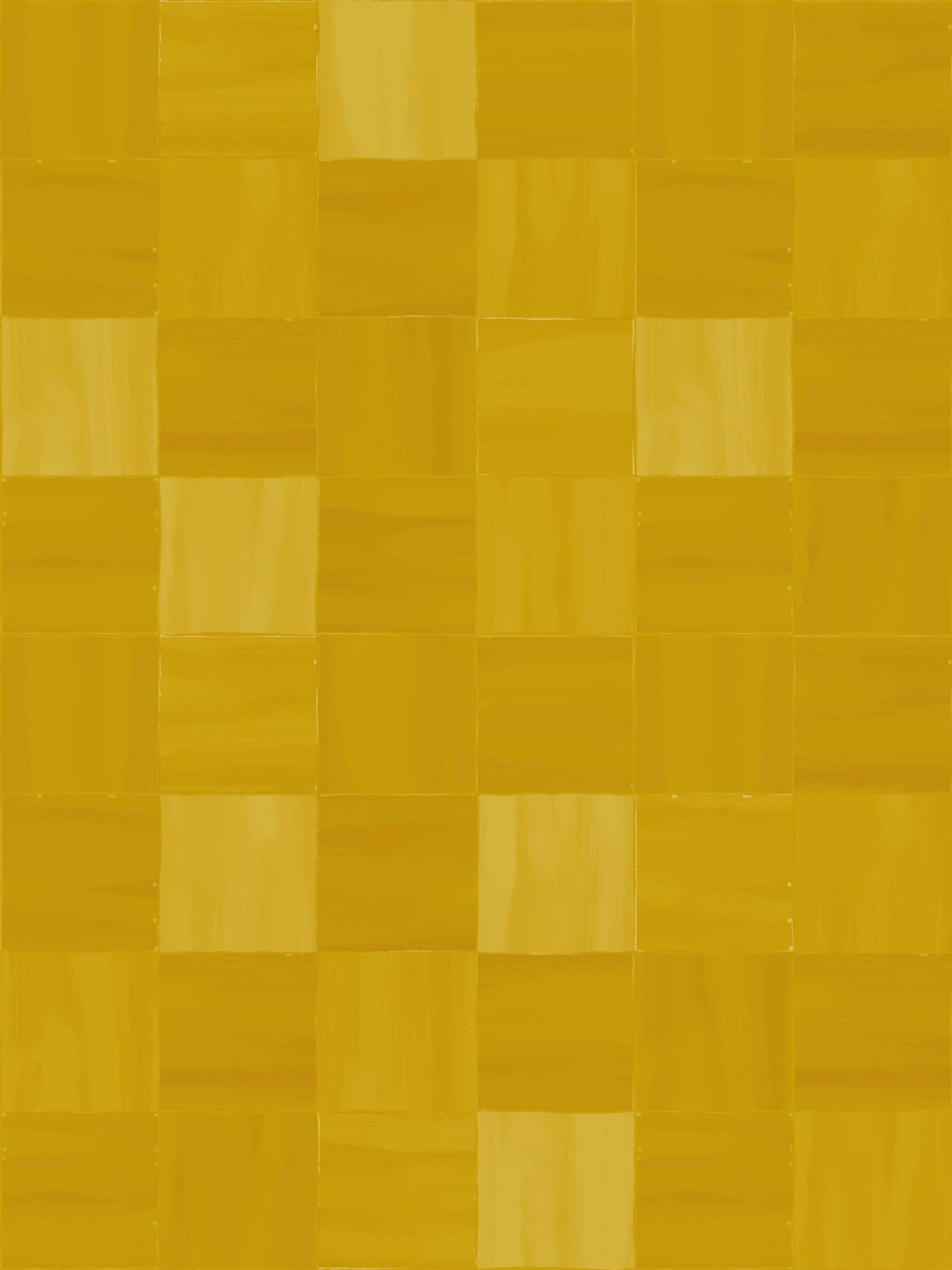 Zellige Wallpaper, mustard
