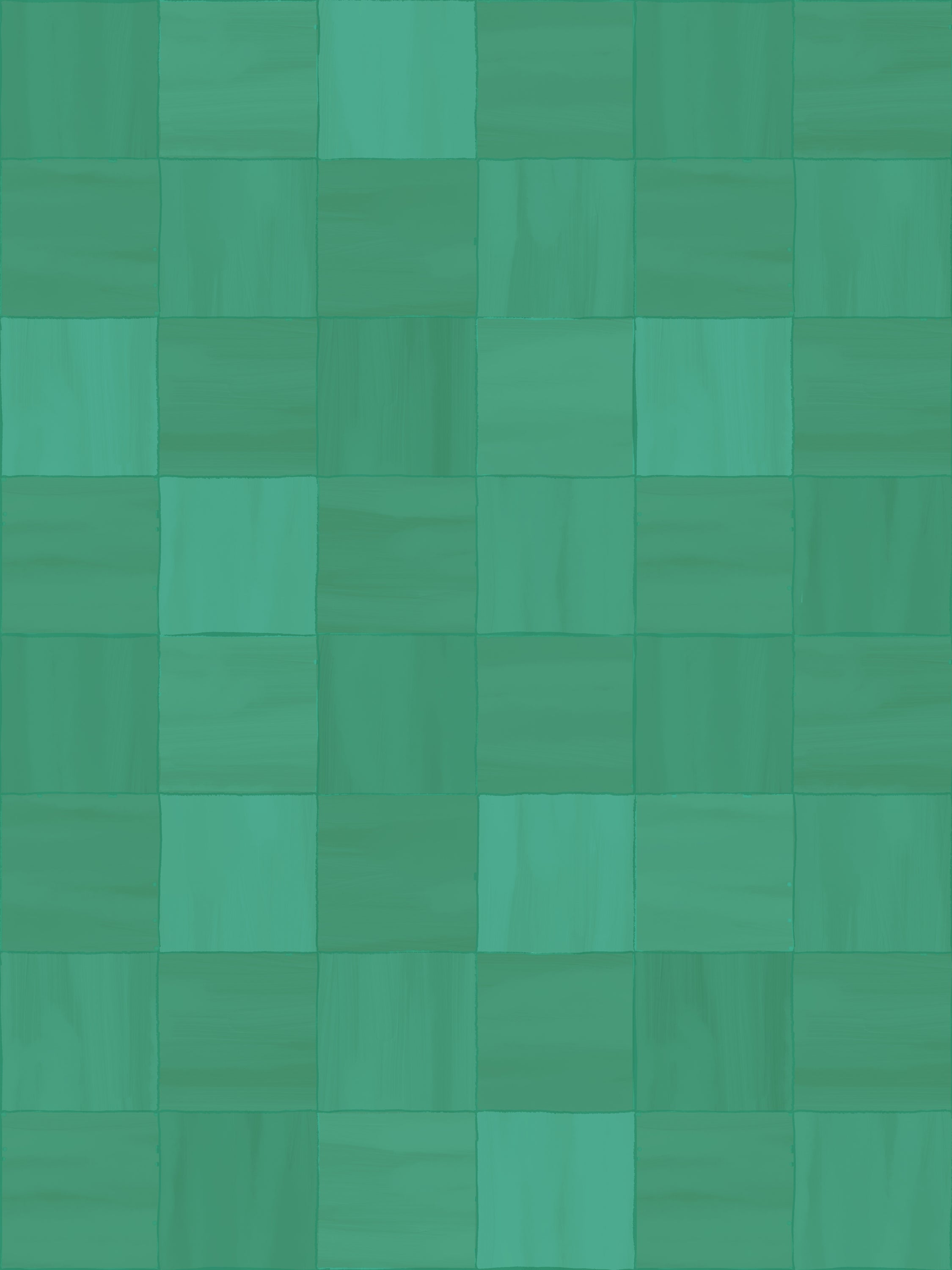 Zellige Wallpaper, teal