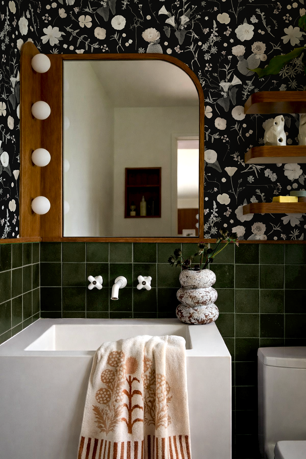 California Native Wallpaper, black and muted color