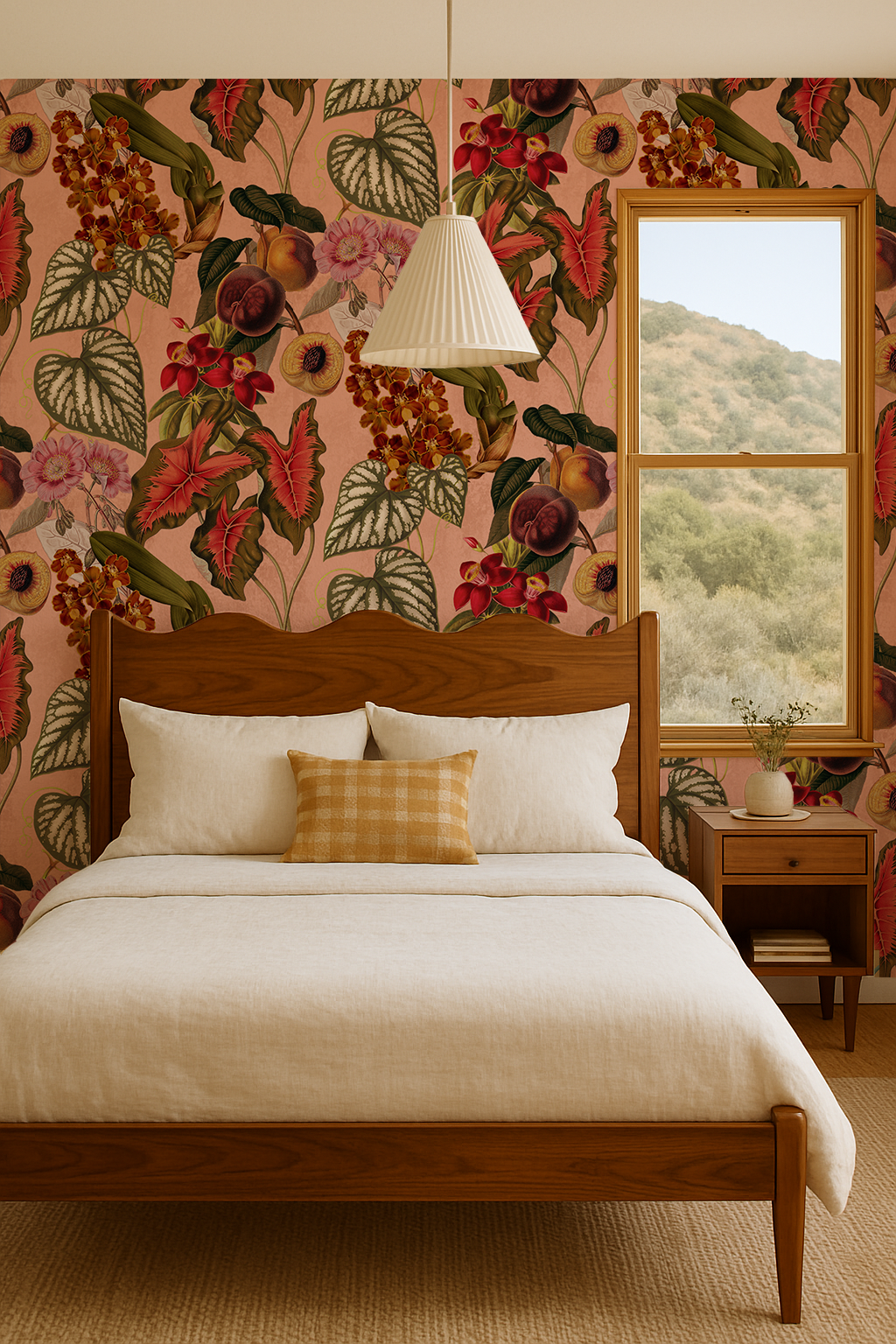 Cali Tropicale Wallpaper, peach
