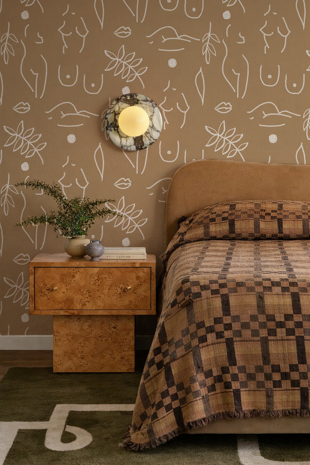 Neutral Nudes Wallpaper, coco and white