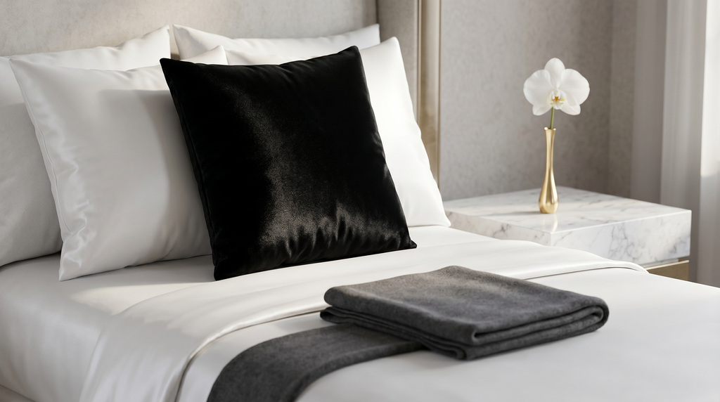 BELVEDERE NOIR UNI PILLOW