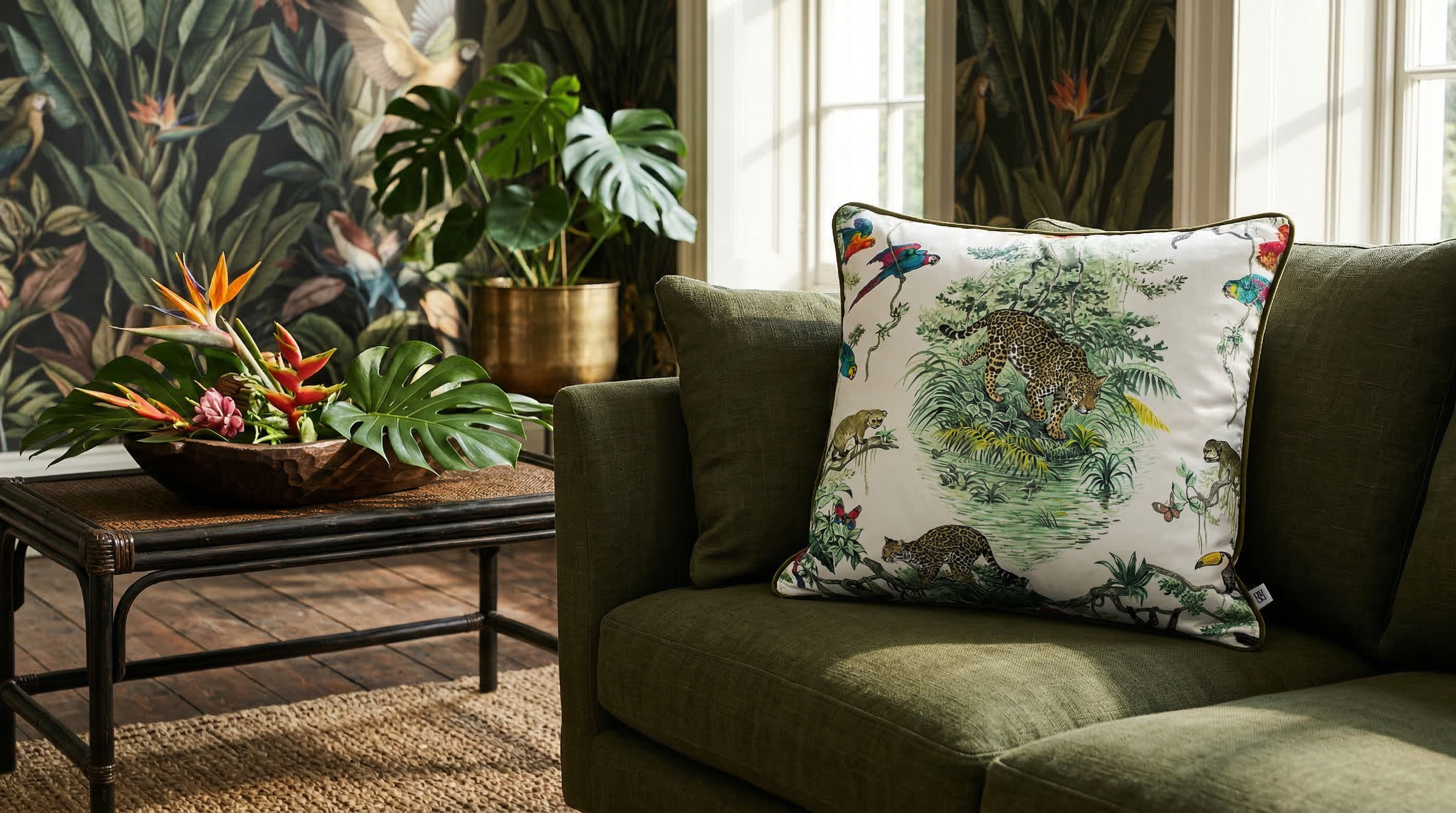 Bosque Tropical Duo 24" Pillow