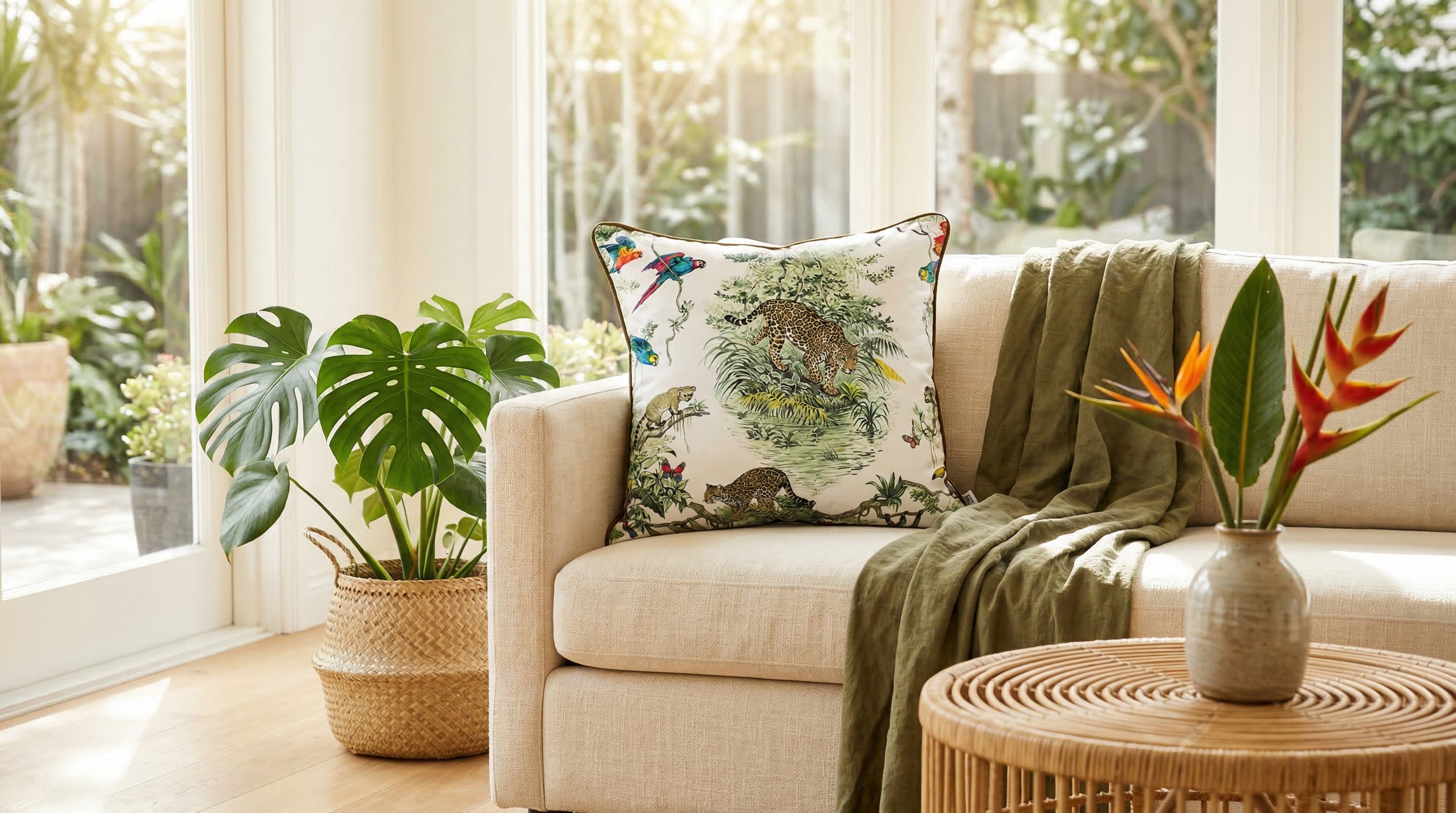 Bosque Tropical Duo 24" Pillow