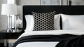 Buttons Black Duo Pillow