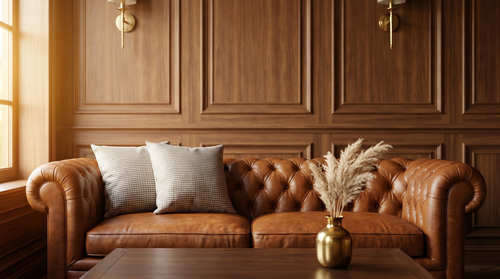 Check Flax Uni Pillow