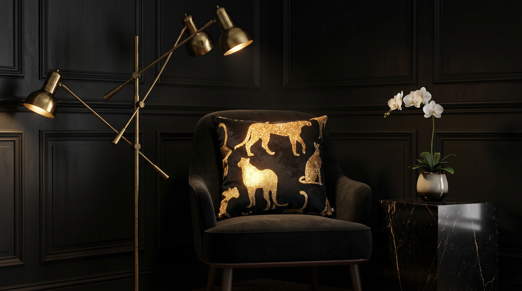 Cheetah Ebony Duo 24" Pillow