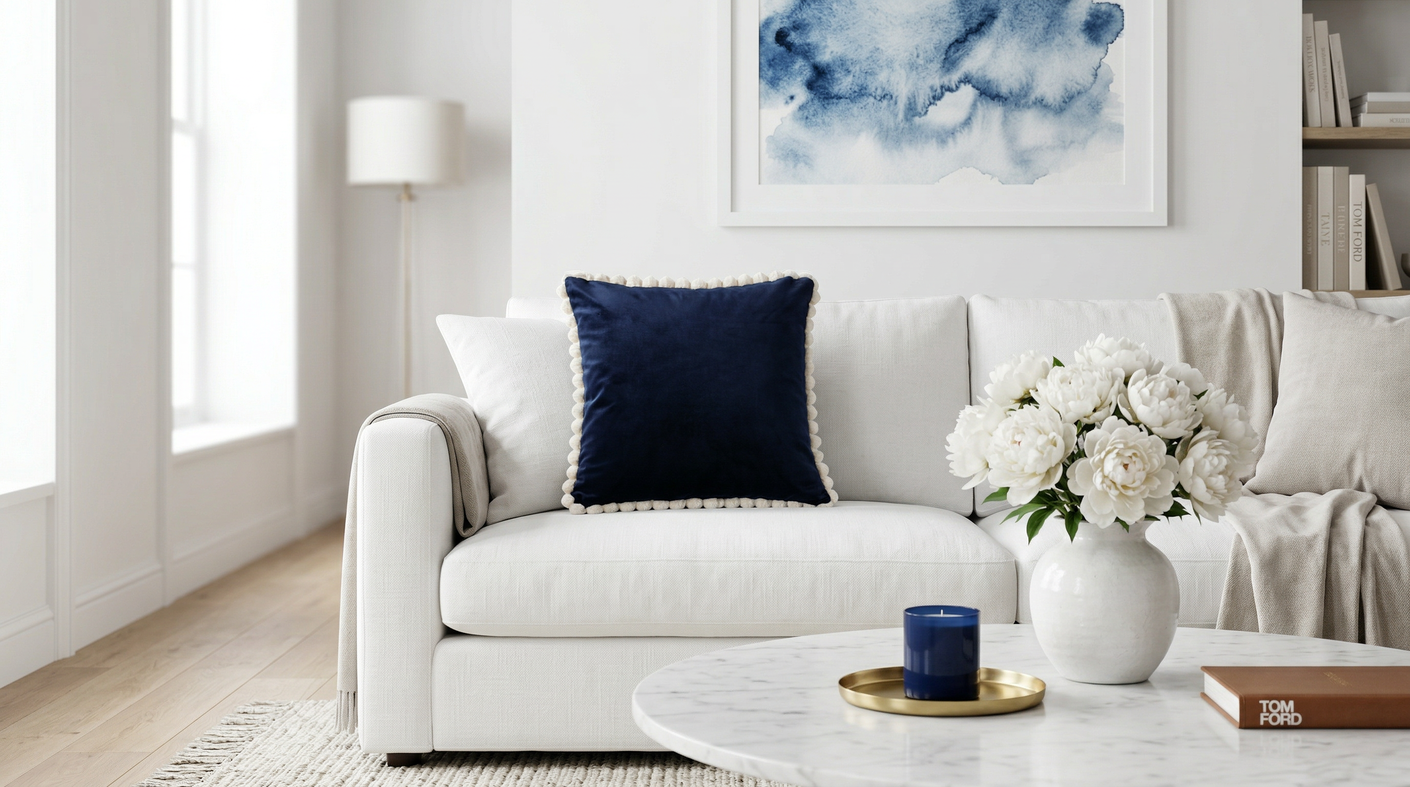 FOREVER MIDNIGHT VIVO WHITE UNI PILLOW