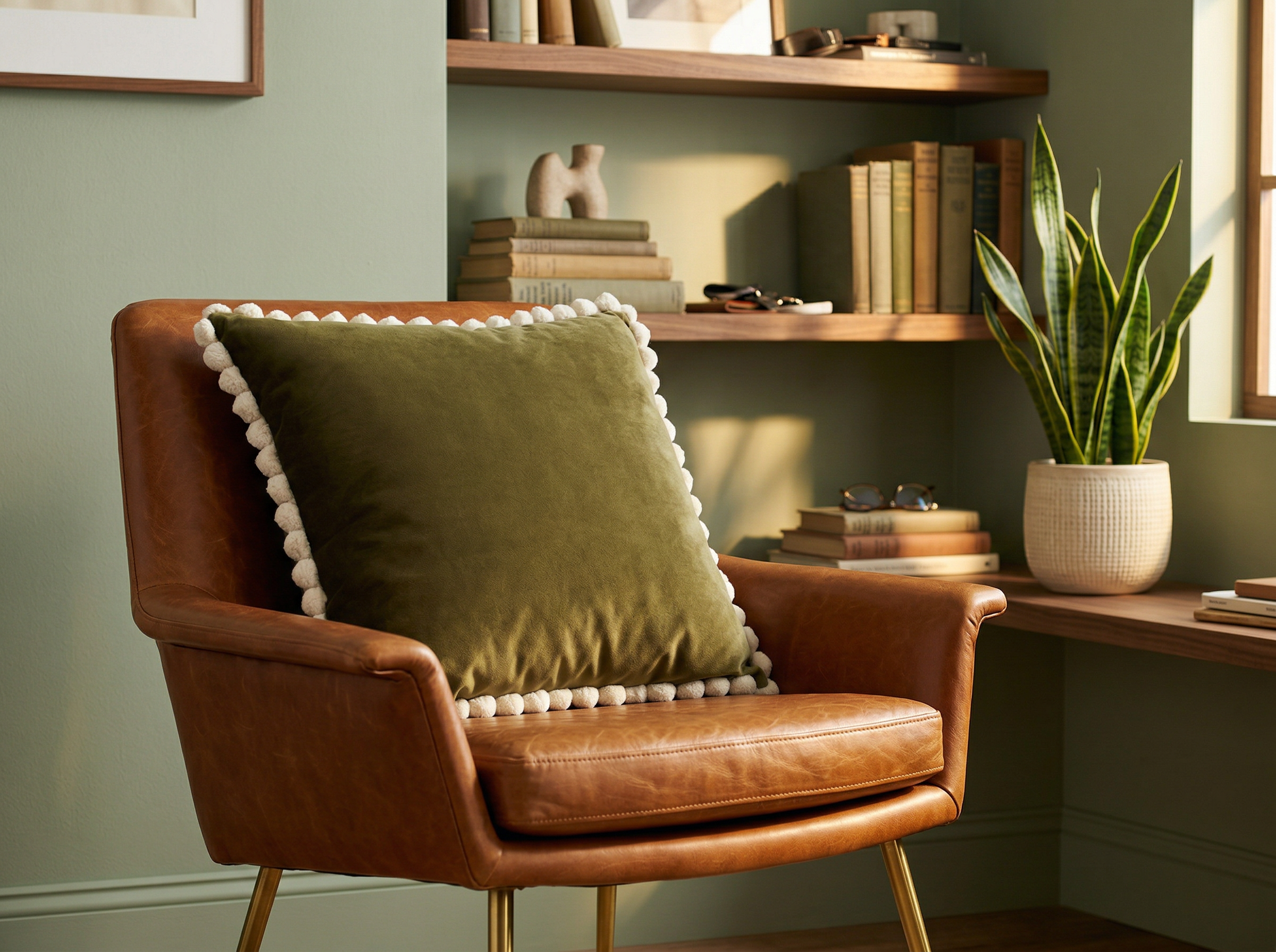 FOREVER MOSS VIVO WHITE UNI PILLOW
