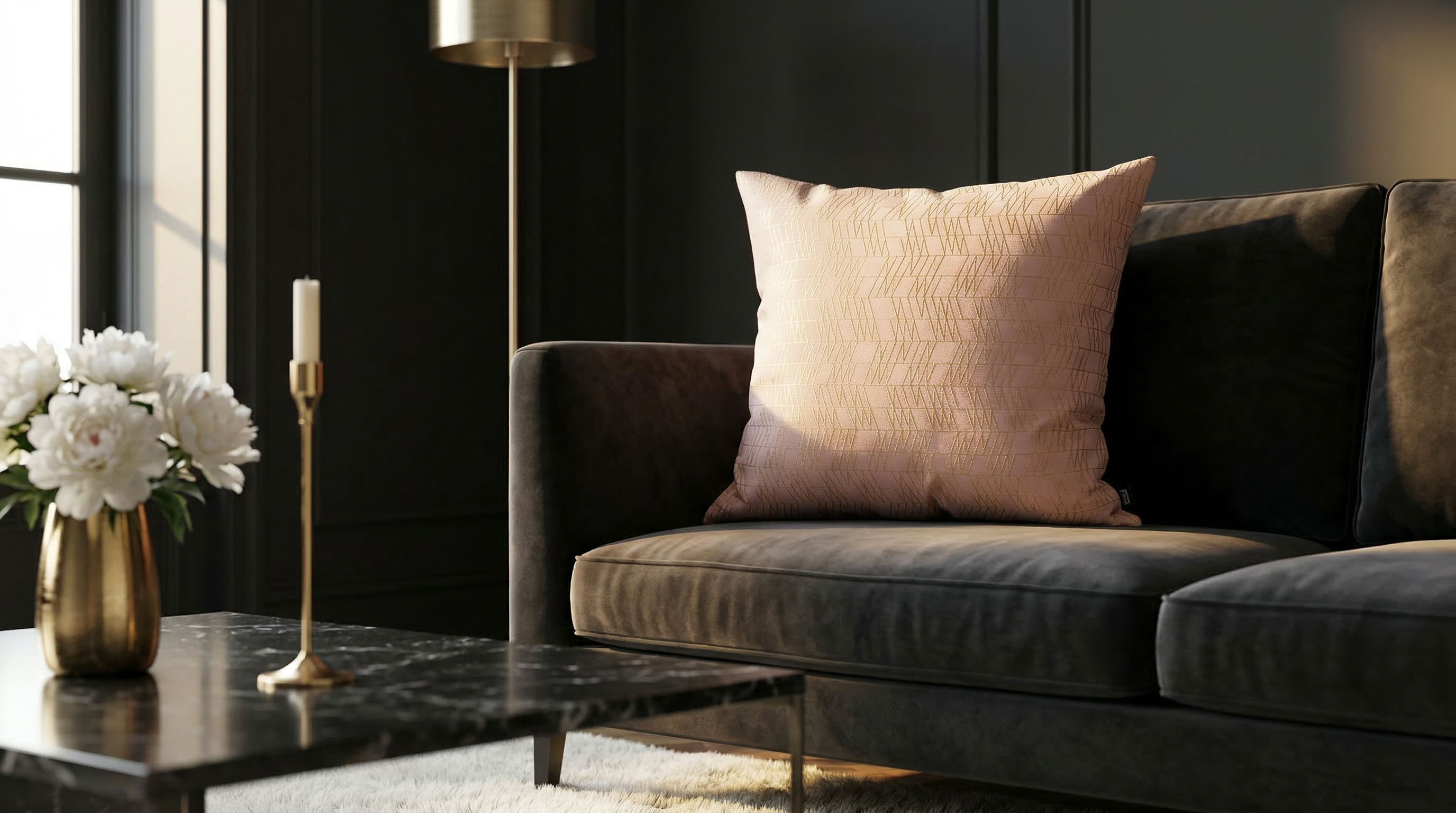 HARMEL PINK & GOLD DUO PILLOW
