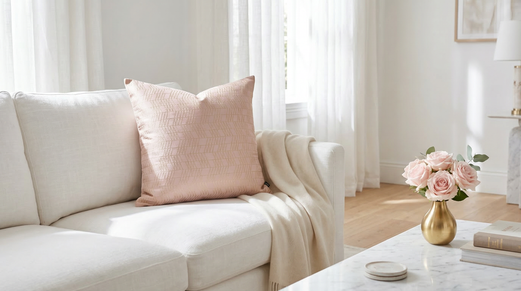 HARMEL PINK & GOLD DUO PILLOW