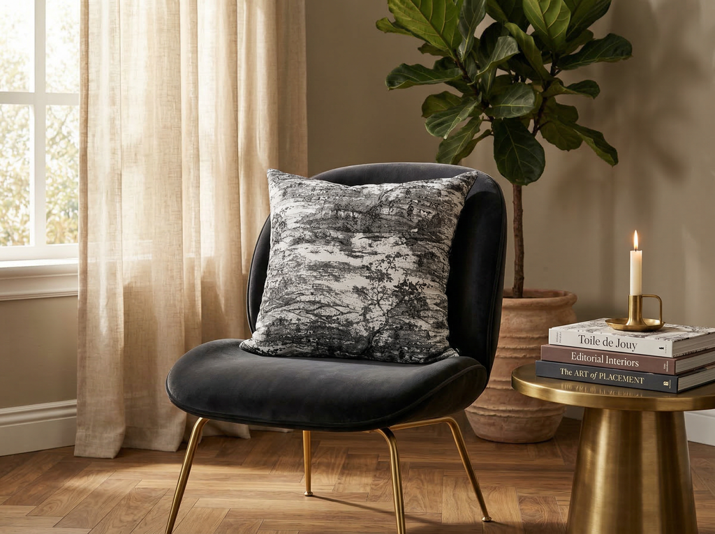 Helton Black & White 24" Pillow