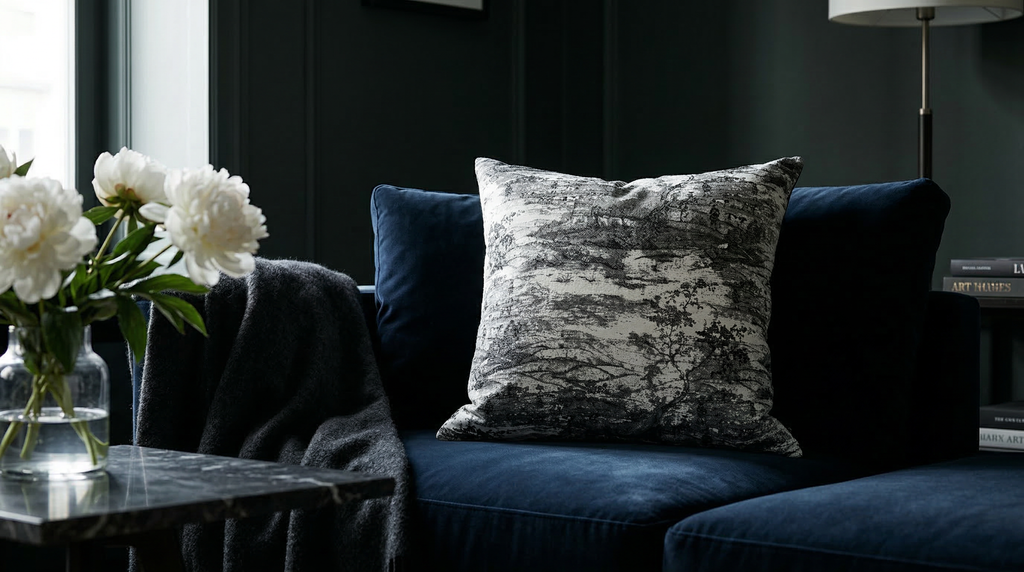 Helton Black & White 24" Pillow
