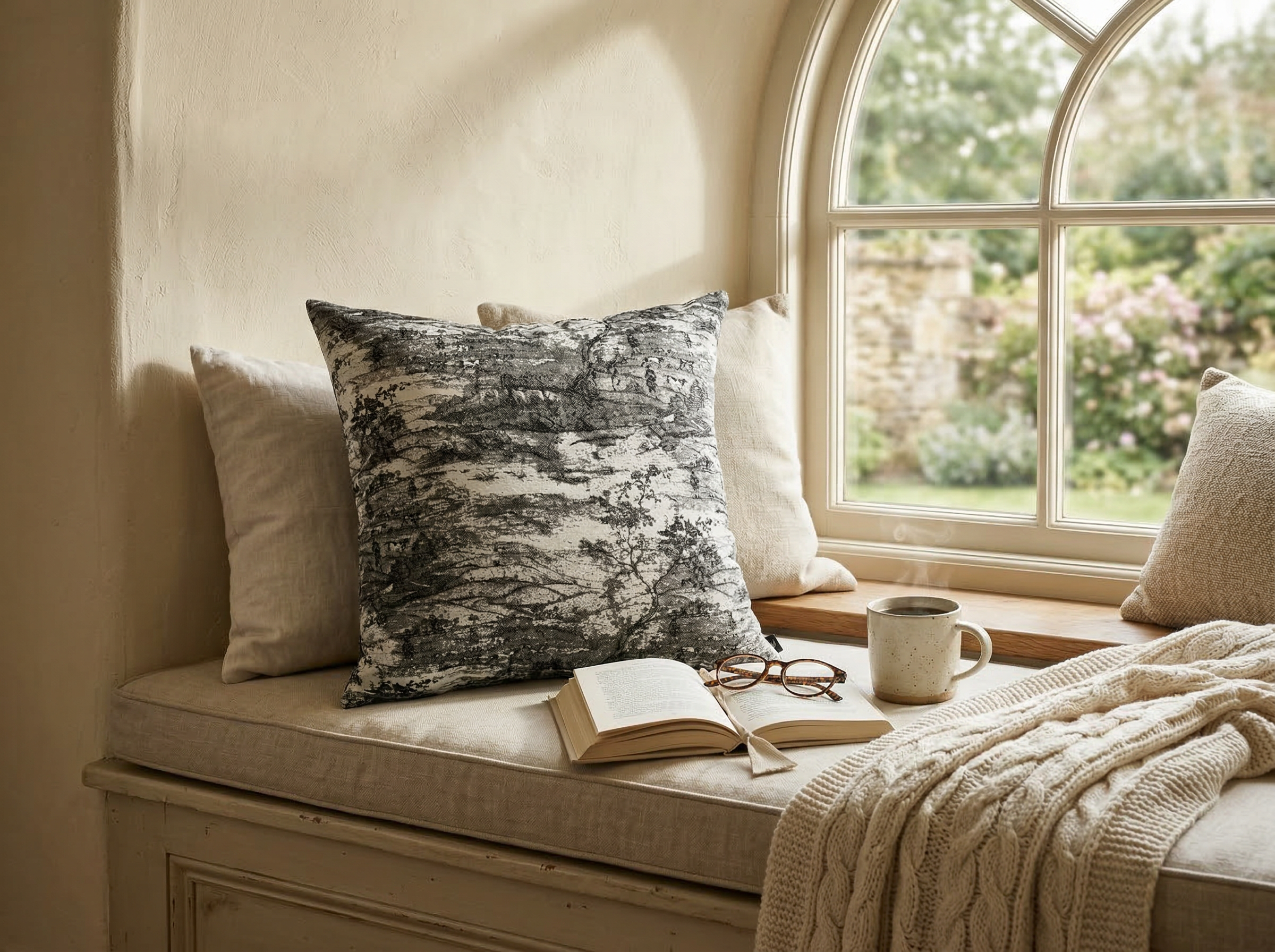 Helton Black & White 24" Pillow