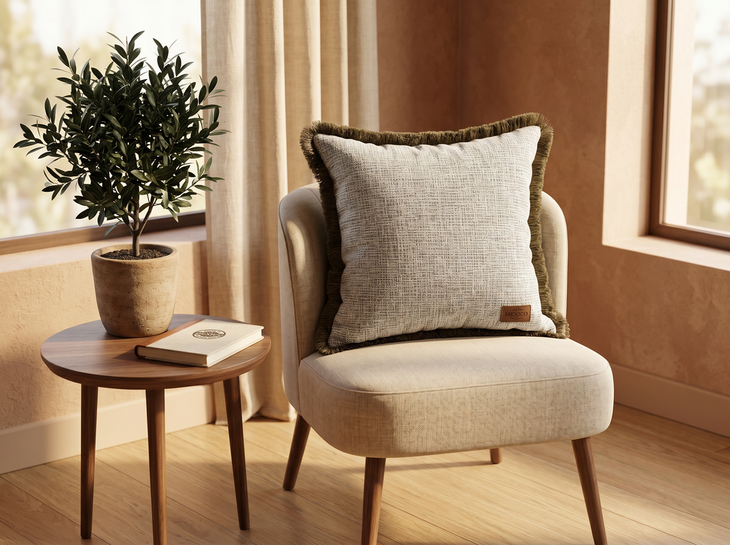 Helton Square W/ Fringe Uni Pillow