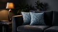 Hippie Azure W/ Fringe Uni Pillow