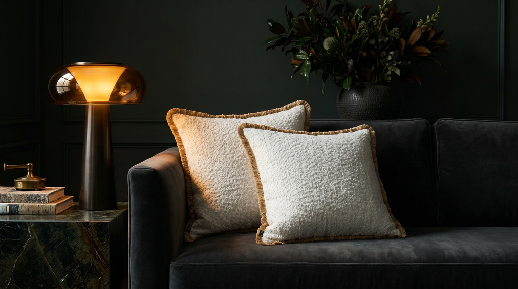 Hippie White W/ Fringe Uni Pillow