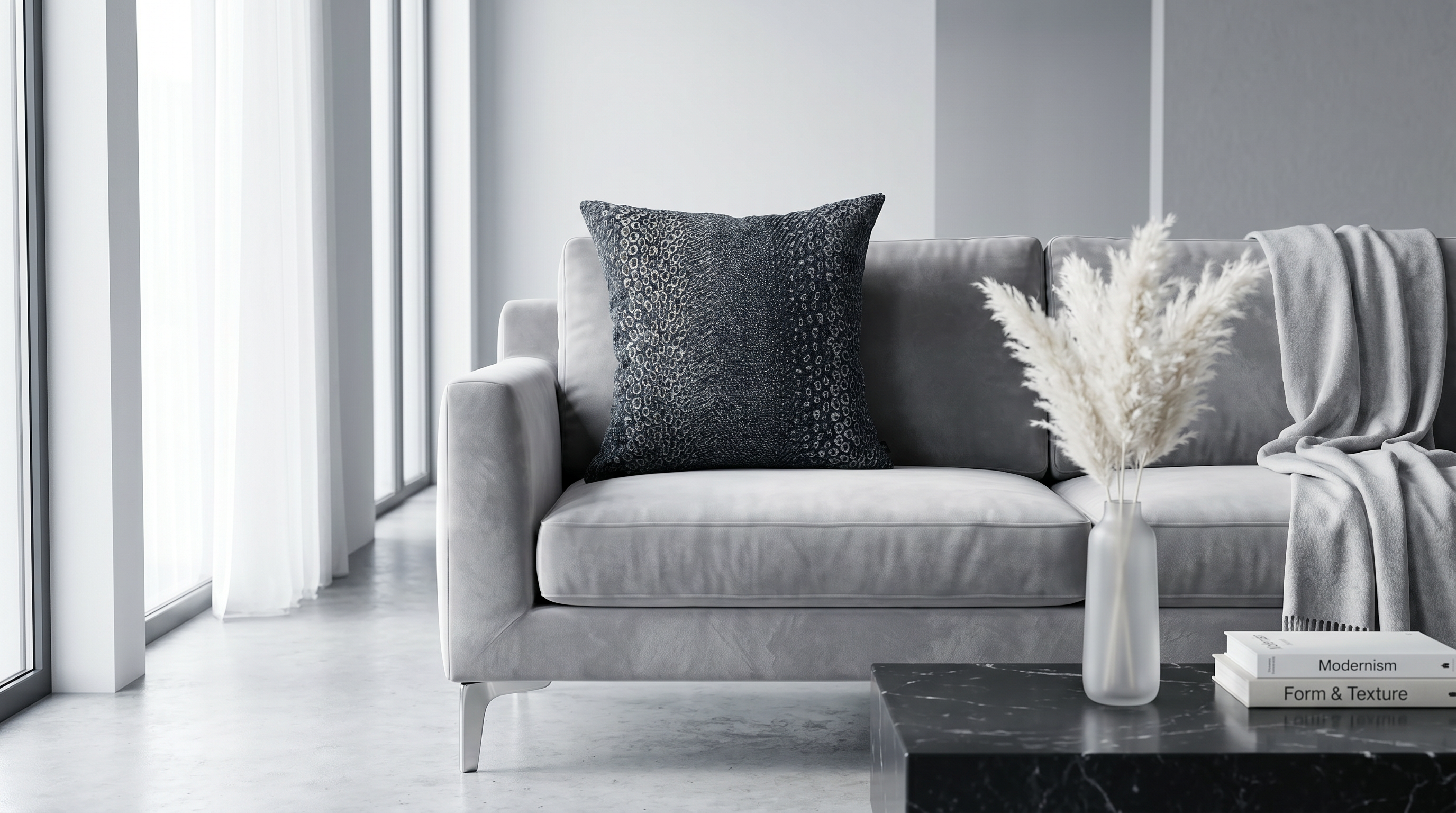 July Grey Skin Duo 24" Pillow
