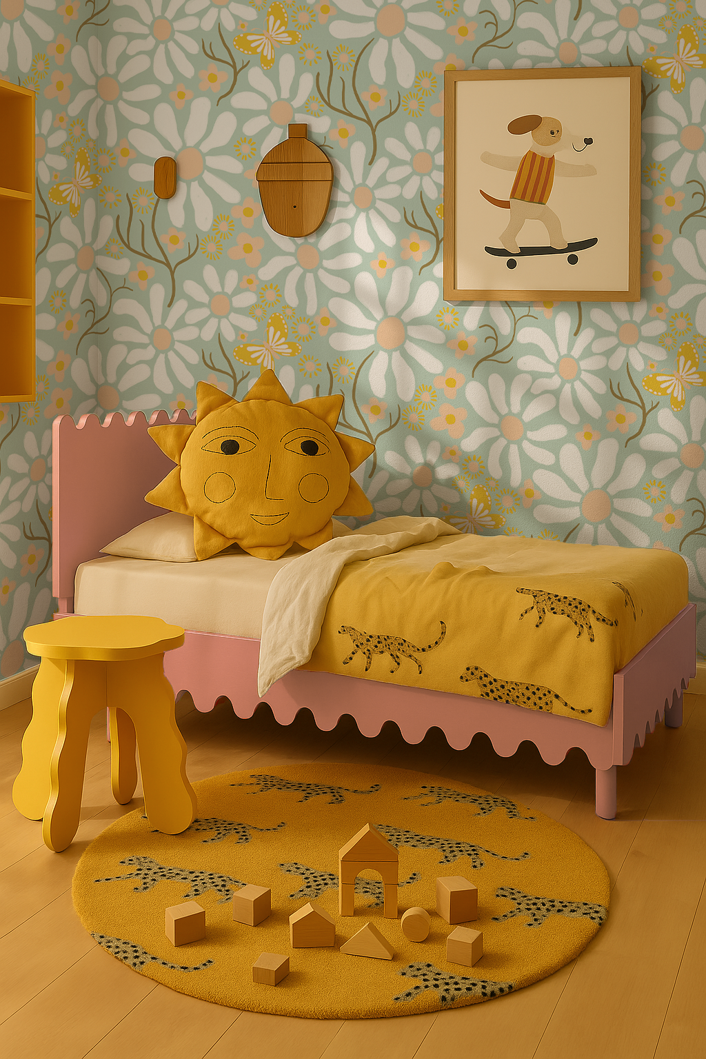 Spring Daze Wallpaper, mint