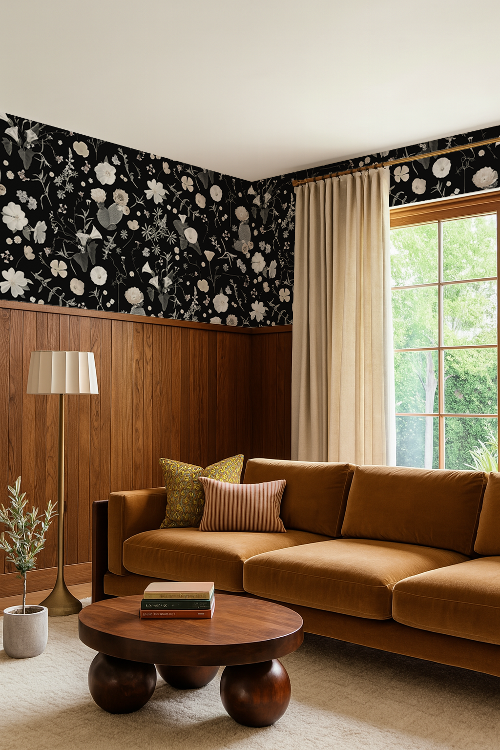 California Native Wallpaper, black and muted color