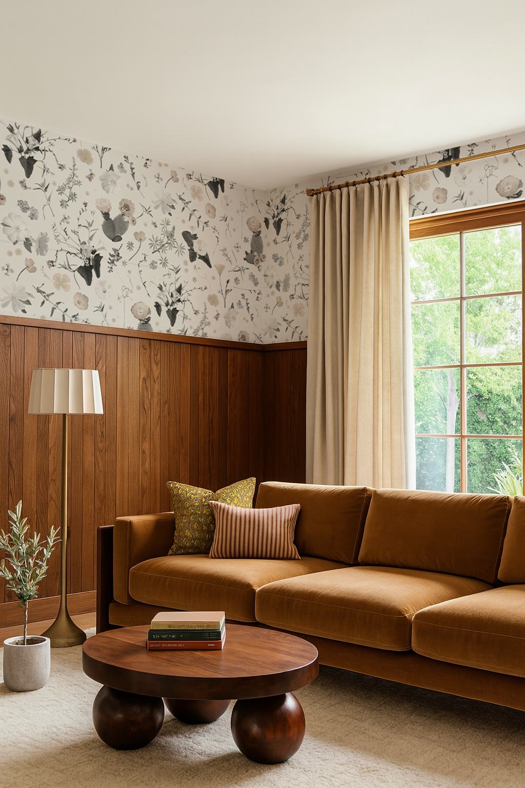California Native Wallpaper, white and muted color