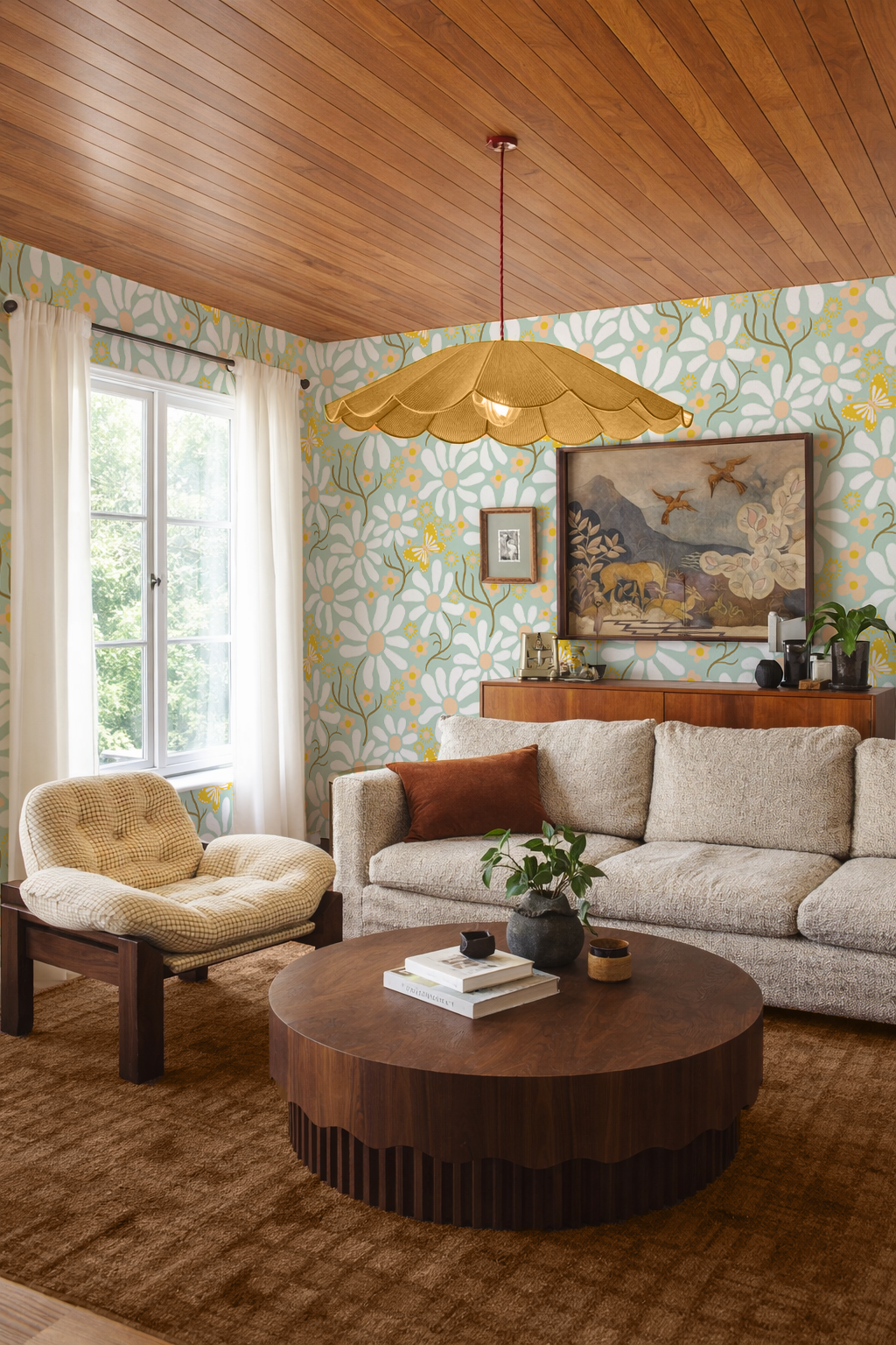Spring Daze Wallpaper, mint