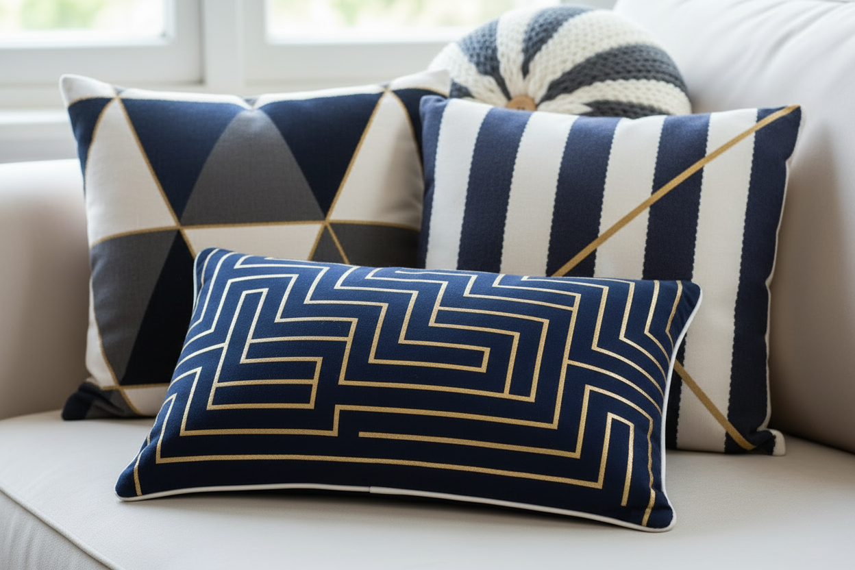 Modern decorative pillows