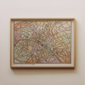 Paris Vintage Map