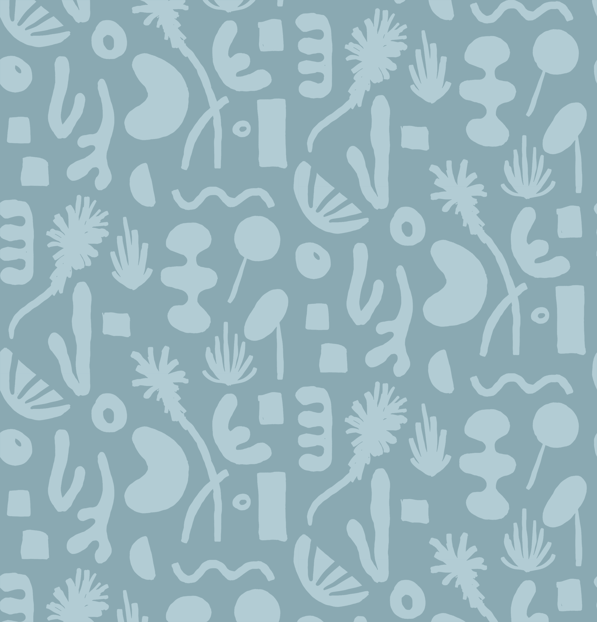 Pool Side Wallpaper, blue